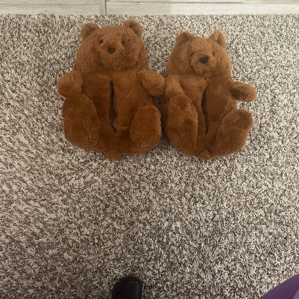 Cozy Brown Bear Slippers